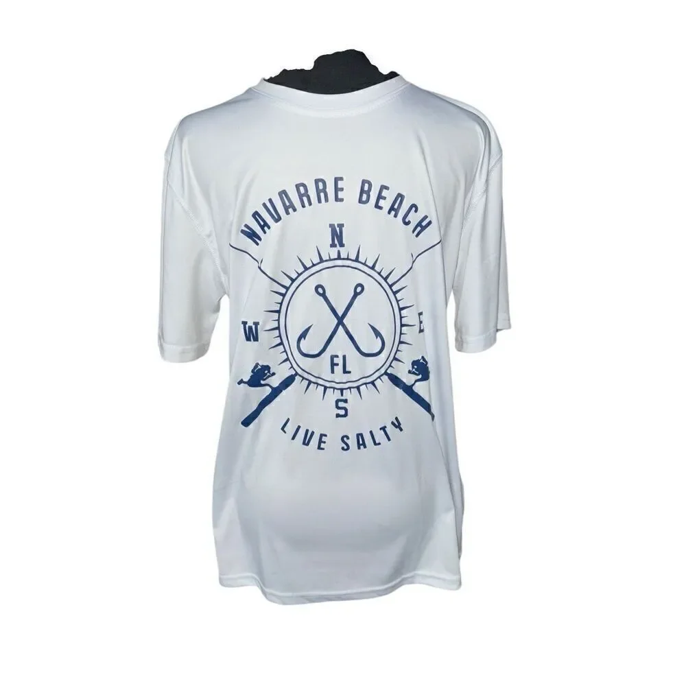 Spicy Tuna Navarre Beach Florida live salty swim sun shirt rash guard small